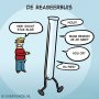 de reageerbuis. #cartoon