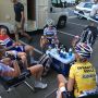 Explaining after the finish. Marianne Vos takes the 2nd stage.
