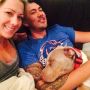 Pit Bull snuggles 
#Dorothy 
 @JustinYoung