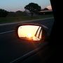   Florida sunset in the mirror