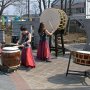 【佐野スプリングフェスティバル】まずは和太鼓グループ彩の演奏でスタート