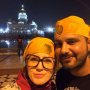 Me with my new friend who brought me to this beatiful place. #sikhtemple #NewDelhi #india