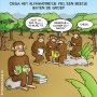 Oega viel een beetje buiten de groep. #cartoon
