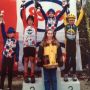 #TBT to a podium ceremony at a mixed youth cx race. Flowers as high as possible;-) #smile