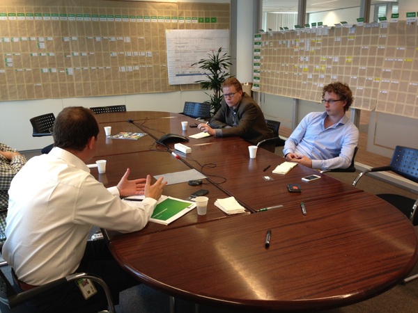 Bij #kpn in de 4G war room om over 4G demo projecten te praten