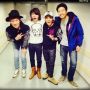同じ滋賀で偶然イベントやってたHOME MADE 家族の３人が終演後にもかかわらず駆け付けてくれました！こ〜ゆう健気さが嬉しいよね！(*´∇｀*)♪ @micro153cm @hmku0223