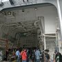 【FleetWeek 横須賀艦艇公開】あたごの後部格納庫内ではいつもの装備品展示が行われていたのですが・・・