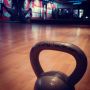 Keep on pushing, even after few hours of sleep... #heavy #start #weekend #kettlebell #squats #pushups #pt #session #fitgirl #training #gym #activesports #saturday #morning