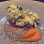 Best dish of Rijks' "best of menu": langoustine tail with wasabi and Thai vinaigrette in rice flakes 
#debuik #michelin #rijks