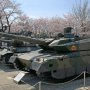 【りっくんランドの桜】この陸自広報センターは戦車と一緒に桜の撮れる隠れたお花見スポットとしてもイケてます お近くの方は是非一度足を運んで下さいね！ 