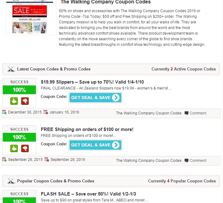 The walking company coupon code