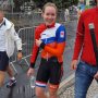 Anna van der Breggen can't stop smiling as she picks up her second medal in Brazil! #RaboLiv
