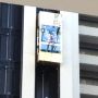 ホテルのエレベーターにSAOのポスターが 