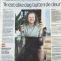 Dus ik praat een hele pagina over m'n bedrijven en 1 paragraaf over de ideale vrouw en waar heeft iedereen het over... 📰