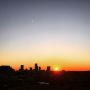 When the #sun was setting and #rotterdam turned into a black #shade