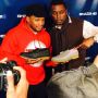 Stopped thru to show @RealSway my special edition British Walker shoes this morning.