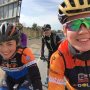 Pre-ride with my MTB teacher. 'Only' have to follow her wheel the next 4 days😅 @MargotMoschetti #noteasyatall @BrentjensMTB