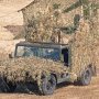 【習志野駐屯地 降下訓練始め】さっきの高機動車がいつの間にか凄いカモフラ仕様になっているのだがｗ