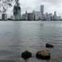   Skyline Miami gezien vanaf Virginia Key. 