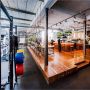 Vondelgym interior #vondelgym #interior #gym #cafe #weights