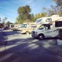 Our mobile home shining in Monterey Peninsula's Best Kept Secret☀️🚐✌🏼️ #rvpark #carmelbytheriver #happycampers #westcoast #california #carmelbythesea #motorhome #roadtrip #cruising #travel #adventures