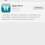 Apple Store-app geüpdatet met notificaties. 