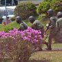 【下志津駐屯地創設62周年記念行事】逃走する敵兵士さん達 