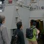 【FleetWeek 横須賀艦艇公開】次はこのハッチを通って後部デッキに向かいます