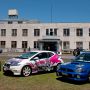 痛車の展示エリアは記念館前の広場です 台数的には10数台と少々物足りない規模でしたが旧海軍施設の会場とあって艦これ関連のクルマが集まりました