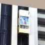 ホテルのエレベーターにSAOのポスターが 