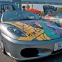 【お台場旧車天国】北関東のイベントでもよく見かける痛車が大半を占める中、存在感を放っていたのはやはりこのミクフェラーリ 最高でーす♪