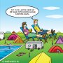 De camping viel toch wat tegen. #cartoon