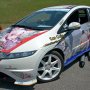  【ひめたま痛車祭2017】この天津風さんなUKシビックもボンネットの絵柄が変わったような気がする 