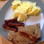 Scrambled eggs. 