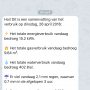 Nieuwe Telegram-bot gemaakt die aan het eind van de dag een samenvatting van het energieverbruik en weer stuurt. 🤖🤓