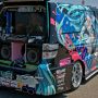 【第8回ひめたま痛車祭】リアハッチに大型モニターとバスレフスピーカーはカスタムカーの基本ですね わかりますｗ #ひめたま