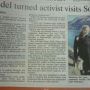 #NewZealand newspaper article! About privacy and...... horse riding. ;-) 