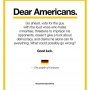 A message from #Germany to my #American friends.. #beentheredonethat
