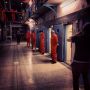 Behind the scenes with at the prison guard's part! :)