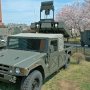 【りっくんランドの桜】さすが駐屯地、撮影中も後ろではひっきりなしに自衛隊の車輌が行き来しています 