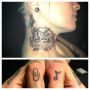 Naast t stuk in mn nek heeft @TattooBen ook mn duimen gedaan. 2 voor mij dierbare symbooltjes met elk hun eigen verhaal. 