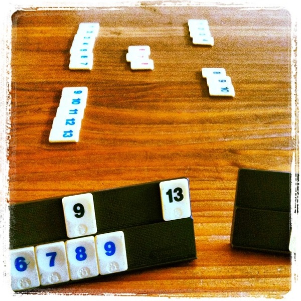 Battelen met @anouksilke. #rummikub