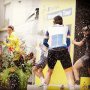 When you get the chance to champaign shower the GC podium, you got to make the most of it... Congrats girls & thanks @thewomenstour for the great week of racing! #AvivaWT2016