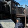 【真岡鐵道SLフェスタ】こういうパネルまで設置されてるって事はD51の展示場所はここで固定なのか 雨降ったら見学出来ないな・・・