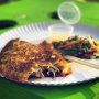 Last bite at Lowlands: banh xeo, Vietnamese pancake to get you through the day / night...
