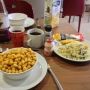 Before taking on the mountains today, I start with a firm breakfast! #dauphine stage5