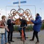 With pride I revealed an art piece today that honors my gold medal at the Olympics in London. #art #2012 #roundabout #aalburg #brabant
