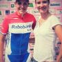 Came to the #GiroRosa for a day & @lucinda_brand completed the visit with a stage win. Nice:-) #RaboLiv