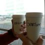 Met @herrez aan de #starbucks @schiphol