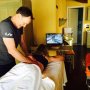 Multitasken.. 😌 Getting ready for tomorrows #worldtour race #TrofeoBinda